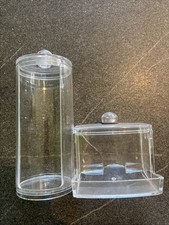 Wattepads Wattestäbchen Aufbewahrung Spender Box Behälter Organizer