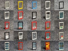 Lego 2493 2493a 4347 6160 Fenster mit Glas 1 x 4 x 5 Panel - FARBE + ART wählen