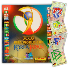 Panini World Cup 2002 WM 02 Sticker | Glitzer Wappen auswählen | Made in Modena