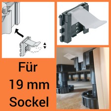 5 x Sockelhalter 19 mm Küche
