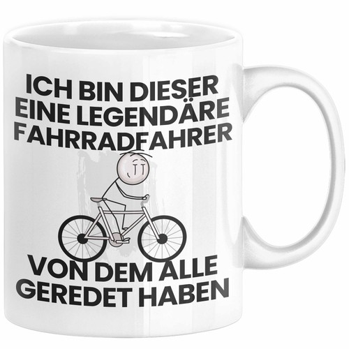 Fahrradfahrer geschenk tasse - fahrradfahrer,