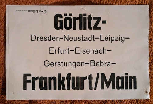 Interzonenzug görlitz - interzonenzug,