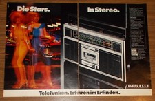 Seltene Werbung vintage TELEFUNKEN BAJAZZO CR 8000 STEREO Radio-Recorder 1979