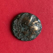 Unbekannte Griechische Antike Münze Büste Athene mit Helm