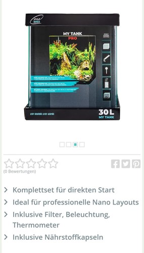 Nano aquarium set 30l mit - set,