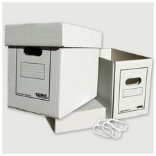 Comiczubehör Kombi-Angebot: Comic Box (kurz) + Magazinbox + 2 Paar Griffeinsätze