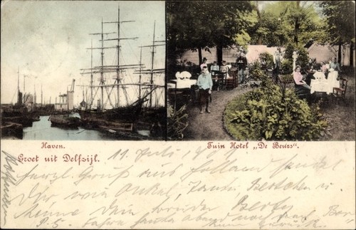 Delfzijl groningen tuin - ak,