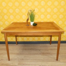 1960er Jahre Teak Tisch Esstisch 80x120cm ausziehbar 2,13m mid century modernist