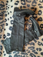 Stiefel AIGNER Grüße 39, wie 40-41 Leder Overknie Luxus NP 700 €