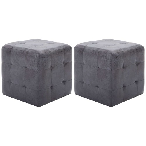 Pouf wildleder optik - 2x,
