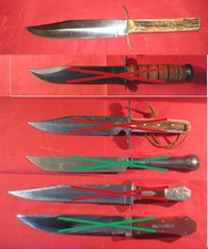  Original Bowie Knife , Hochglanz polierte Klinge mit Hohlschliff, Carl Everts