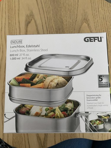 Gefu edelstahl lunchbox - edelstahl,