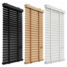 NextHook Holzjalousie auf Maß 50mm Jalousie Sonnenschutz Rollo sehr viele Farben