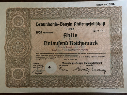 Braunkohle benzin alte - benzin, ag