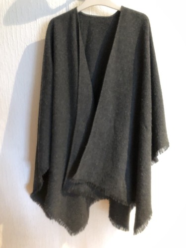Poncho damen grau one size - grau,