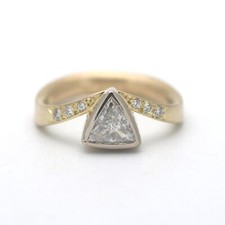 Diamant Ring 750 Gold 18 Kt