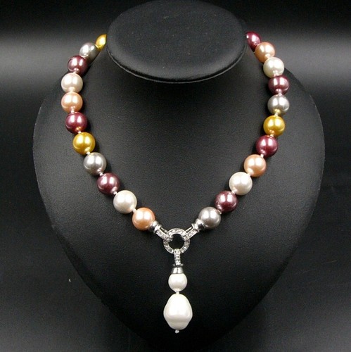 Muschelkernperle halskette mit - muschelkernperle,