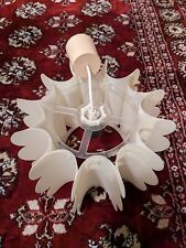 Lampe 70er, weiss, im Stil von Zicoli, Genannt: "Schaf unter Strom" 