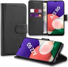 Für Samsung A22 5G Handy Hülle Leder Flip Magnet Ständer Gel Wallet Book Cover