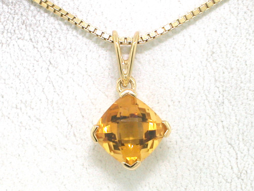 Citrin anhänger 585 gelbgold - 585,