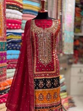 Pakistanische Designer-Kurta 3 Pic Set