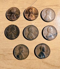 1-Cent-Münzen, USA 8st.