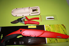 4 Teile Felco 7  Baumschere + Felco 621 Astsäge + Triuso Holster + Ersatzfeder