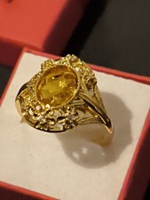 14K Vergoldeter Ring 19mm+