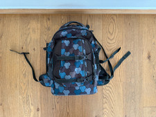 Ergobag Satch Pack Ocean Flow Schulrücksack Rücksack Kinder Blau Schwarz TOP