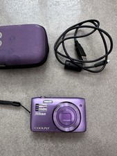 Nikon Coolpix S3500 Digitalkamera Lila Digicam 20.1 MP Kompaktkamera