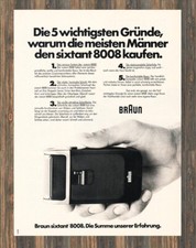 Braun sixtant 8008 - Reklame