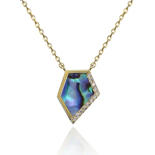Abalone muschel gold anhänger - muschel,