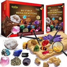 Mein erstes Mega Ausgrabungsset für Kinder Kristalle Edelsteine Weihnachten Game