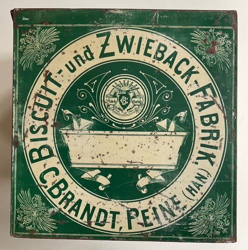 Alte blechdose brandt - alte, |