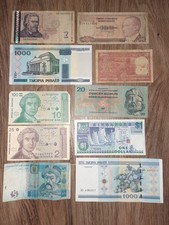 10 Banknoten Kroatien Belarus