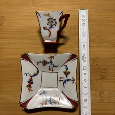 Porzellan Mokkatasse mit Unterteller