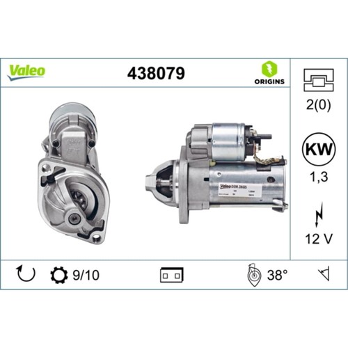 Starter valeo 438079 für - starter,