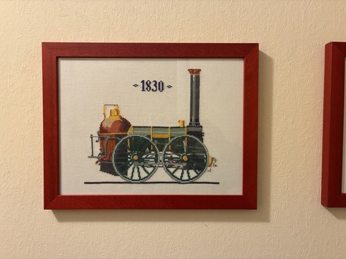 Stickerei stickbild eisenbahn - stickbild,