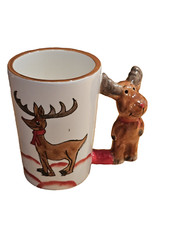 süße ELCH -Tasse --Becher --Kaffeebecher --handbemalt vom Landmarkt- Kaffeetasse