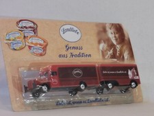 1:87   Büssing 5000 Hauben-Lkw mit Kofferaufbau und Anhänger
