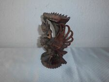 Holzfigur aus Bali Asien Figur Ebenholz Holz Schnitzkunst Drache Mythos H 20,3