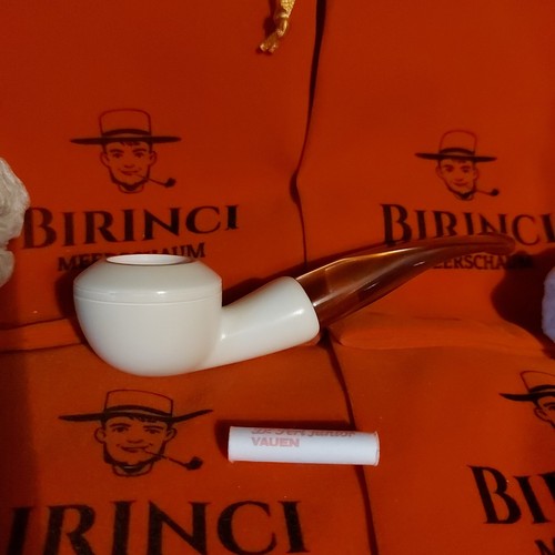 Block meerschaum pfeife - 1a,