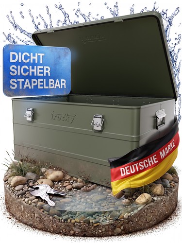 Aluminium box mit deckel grün - box,