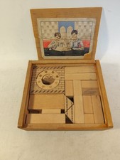 Holzbaukasten Baukasten Konstruktion Spielzeug um 1920 Holzspielzeug