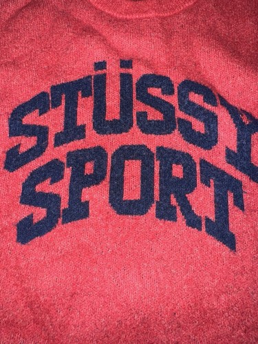 Stussy pullover rot wolle - pullover,