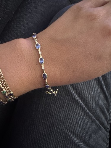 585 gold armband mit - 585,