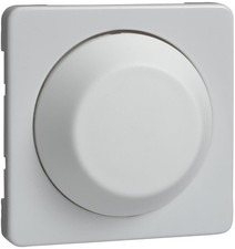 Elso 207014 Zentralplatte mit Drehknopf für Dimmer, Fashion/Riva/Scala, reinweiß
