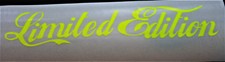 Neon Aufkleber Limited Edition Auto Sticker JDM OEM DUB Tuning NEON Gelb