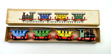 DREGENO historische Miniatur- Eisenbahn Holzspielzeug Erzgebirge Volkskunst 9616