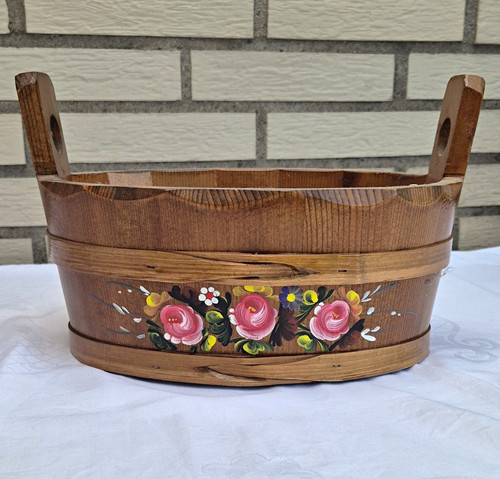 Ovaler holz dekokorb - ovaler, holz-dekokorb